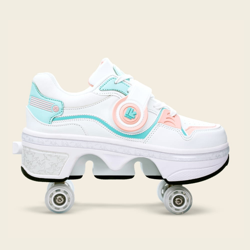 Women's Ionic roller shoes with wheels out for a smooth city roll