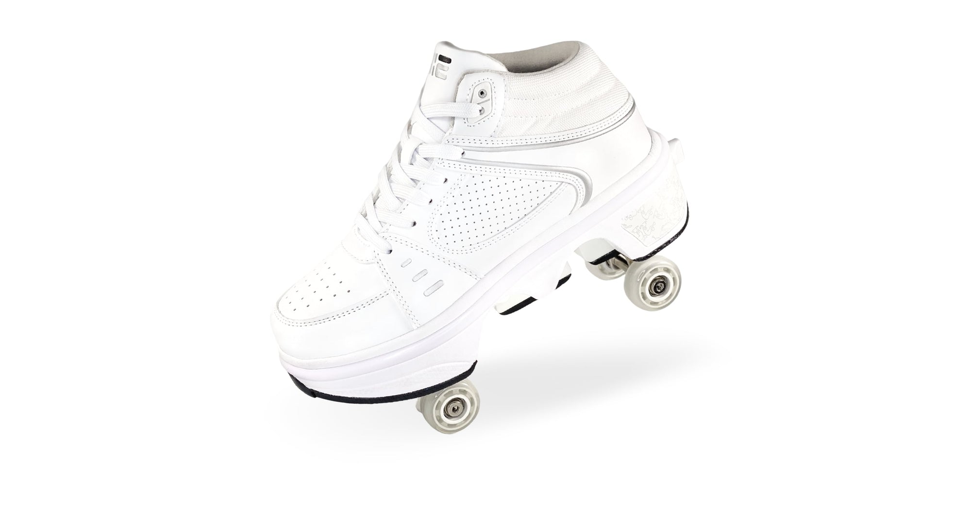 Roller Shoes 2 in 1, Liekick - Astro White LED (Kid's)