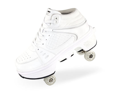 Roller Shoes 2 in 1, Liekick - Astro White LED (Kid's)