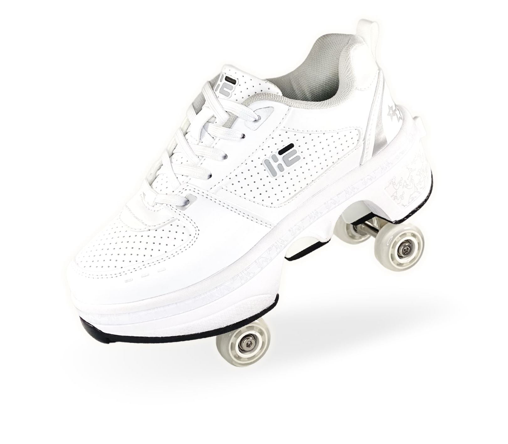 Zapatos skechers con ruedas cheap white