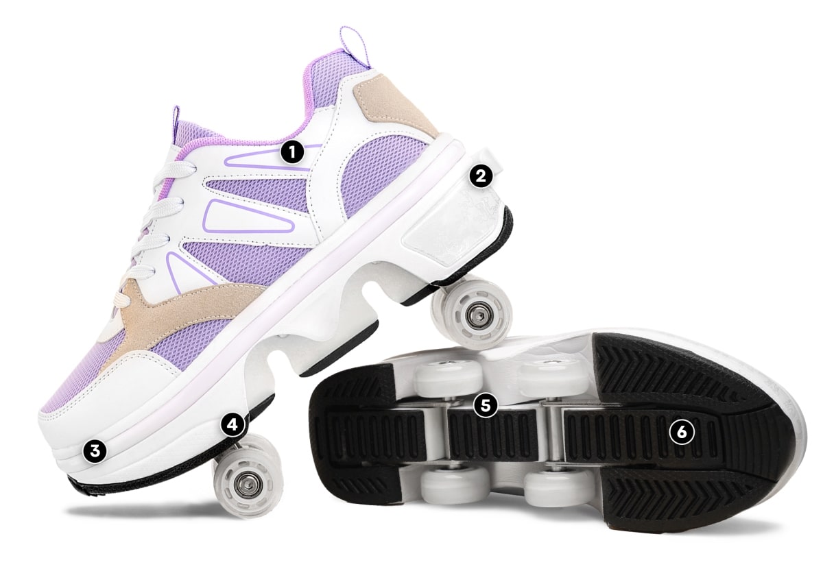 Roller Sneakers by Liekick Starlite Violet LED (Women's)