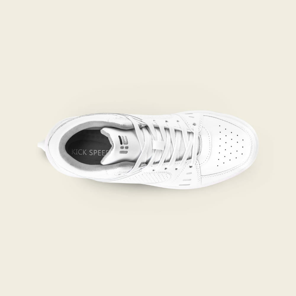 Top view of Kids' Astro total white LED roller sneakers
