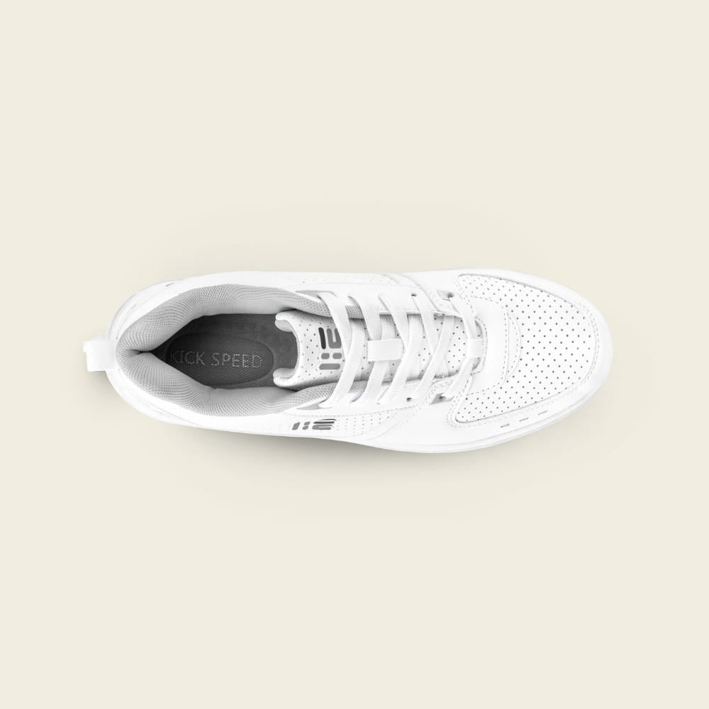 Top view of Kids' Classic white roller sneakers for kids