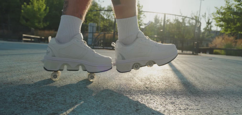 video promo roller skate shoes 
